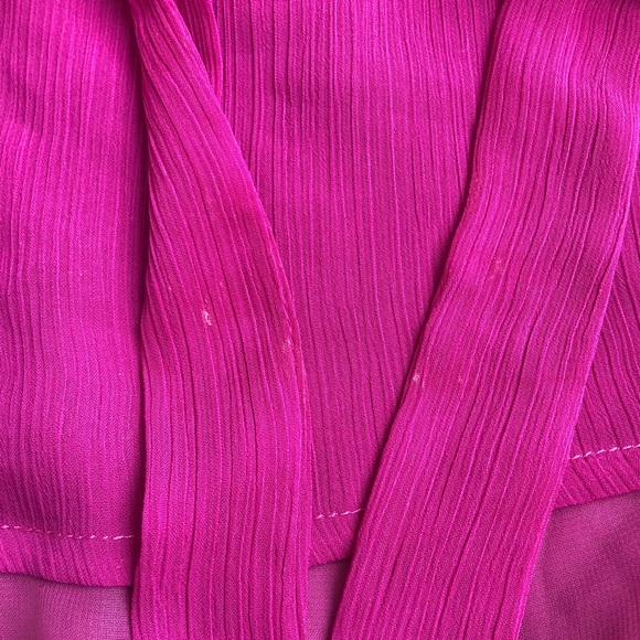 2B Bebe Brown Keyhole Halter Pink Purple Top XS - Picture 9 of 9